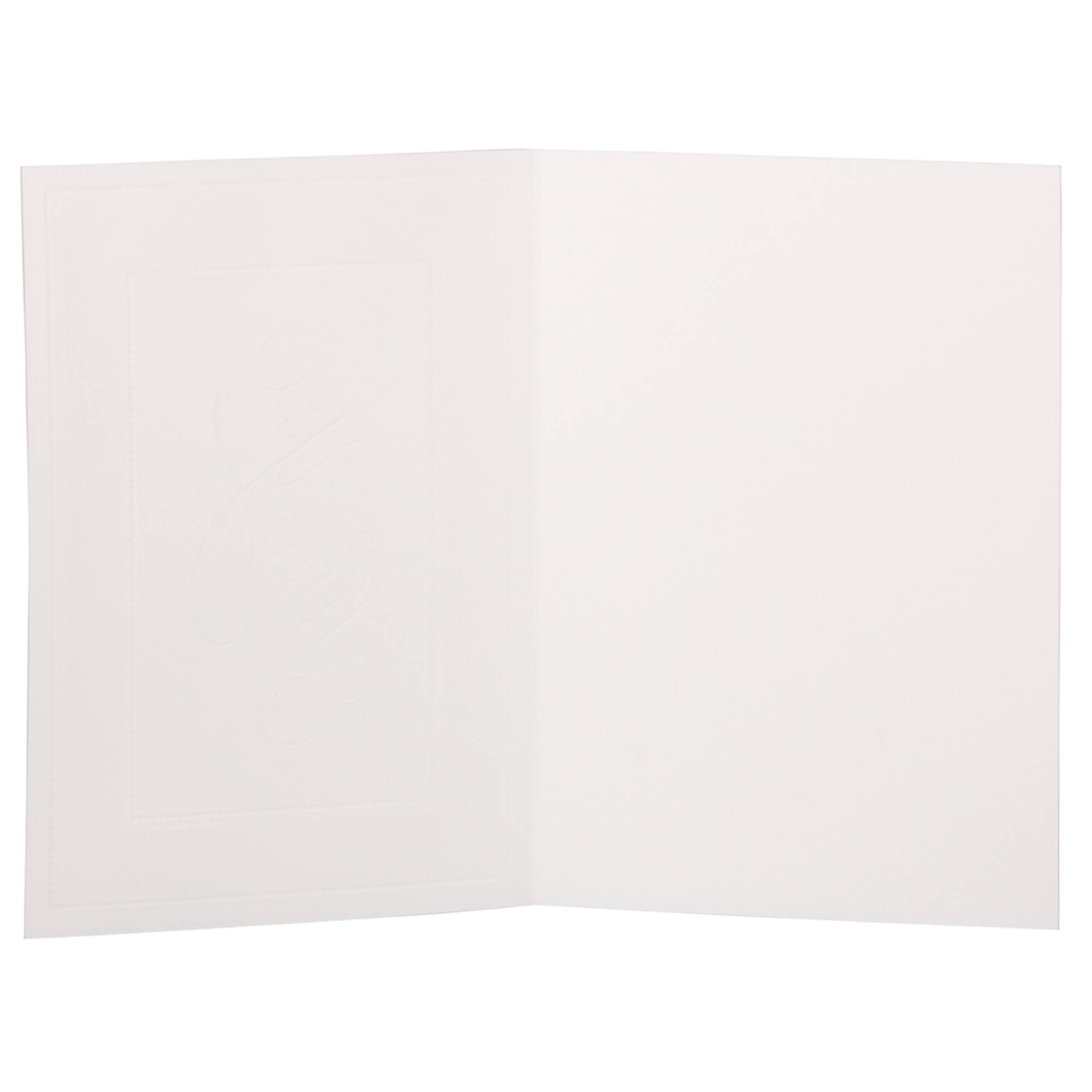 JAM Paper Thank You Card Set with Silver Border